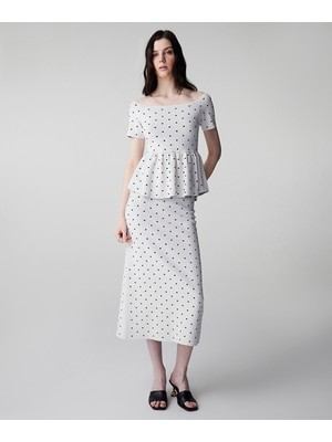 İpekyol Puantiye desen etek IS1260004069018