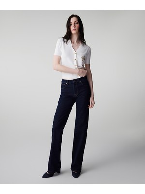 İpekyol Kontrast dikişli straight jean pantolon IS1260018013015