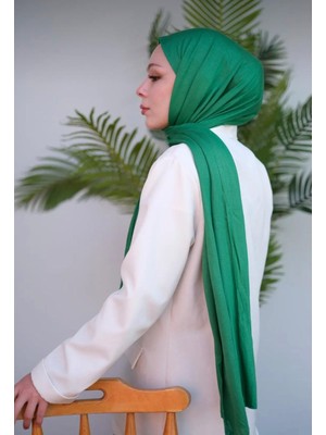 Mc Morcity Tesettür Premium Düz Viskon Penye Şal Yeşil