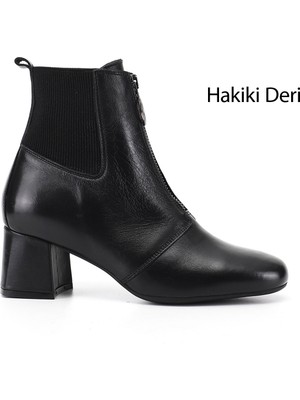 Gönderi(r) Kadın  GKZB134M1687 Fermuarlı Hakiki Deri Chelsea Bot
