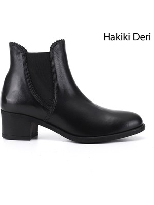 Gönderi(r) Kadın  GKZB134M1698 Kauçuk Taban Hakiki Deri Chelsea Bot
