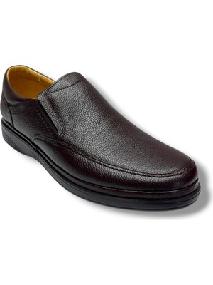 Ekinci 101-26 Hakiki Deri Anatomik Lastikli Erkek Ayakkabı