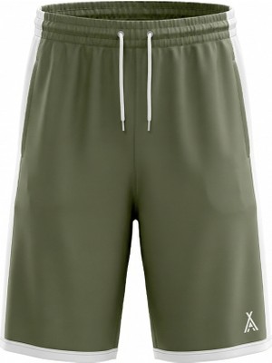 Orendahıll ORENDAHILL Erkek Spor Şort Hızlı Kuruyan Esnek Regular Fit Gym Cepli Yan Çizgi Detaylı Activewear