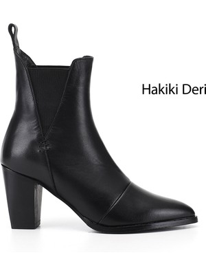 Gönderi(r) Kadın  GKZB134M1685 Topuklu Hakiki Deri Chelsea Bot