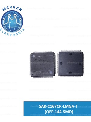SAK-C167CR-LMGA-T (QFP-144-SMD)(1 Adet) Orijinal Oto Beyin Tamir Entegreleri Merkan Elektronik