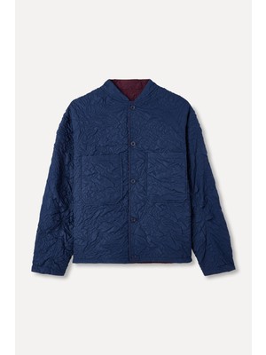 Kapitoneli Çift Taraflı Kısa Mont Ceket