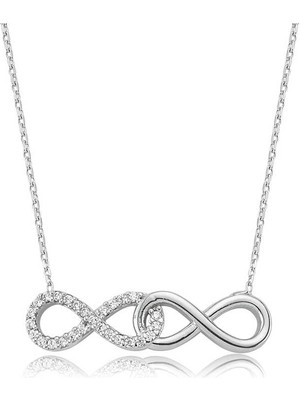 Noip 925 Ayar Gümüş Sonsuz Aşk Kadın Gümüş Kolye PT0461134 (944)