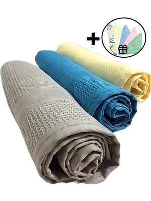 GOLDRİSE 3 Adet Mikrofiber Bez - Sihirli Bez - Temizlik - Mutfak Bezi Stokta Olan Renk Gelir