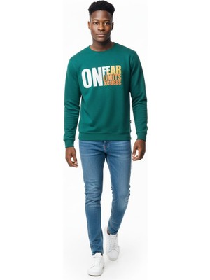 No Fear Erkek Bisiklet Yaka Uzun Kollu Sweatshirt