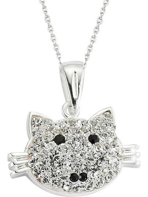 Noip 925 Ayar Gümüş Kedi Kadın Gümüş Kolye PT0860006 (944)