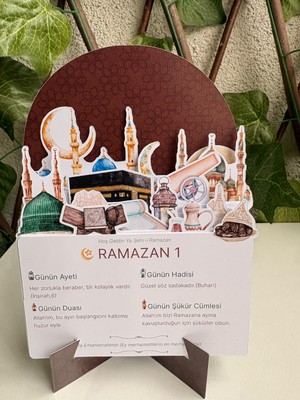 Tiny Stories TR Özel Kesim Ramazan Ayı 29 Günlük Masa Takvimi+Karton Stand + Hediyeli
