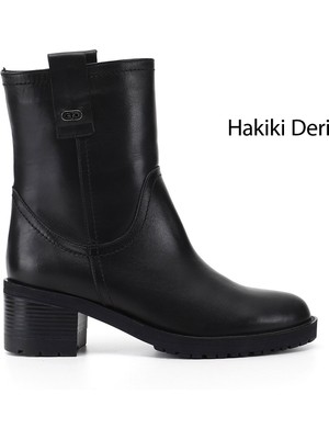 Gönderi(r) Kadın  GKZB134M1706 Kalın Topuklu Hakiki Deri Bot