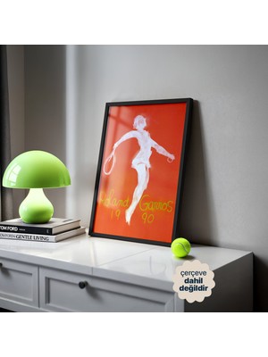 Persona Istanbul Roland Garros 1990 - Toprak Kortun Ruhu Tenis Posteri (Çerçevesiz)