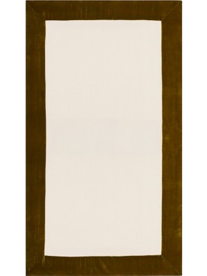 Once Milano Italyan Tasarımı Kadife Biyeli, Büyük Keten Masa Örtüsü