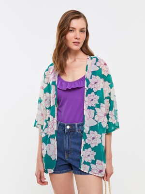 Lc Waikiki Yeni Sezon Şal Yaka Desenli Kadın Kimono