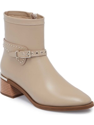 Tergan Vizon Hakiki Deri Kadın Bot - K25K1BT68282-A44