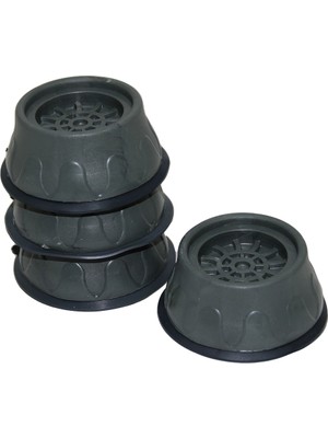 Shopwave 4 Parça  Küçük Gri Çamaşır Makine Titreşim Önleyici Ayak (5047)