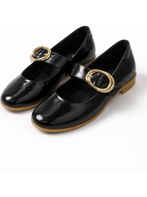 Slipcat Kadın Günlük Rahat Babet Kalın Kemerli Kadın Babet