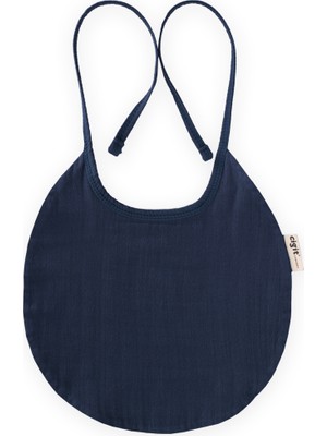 Cigit Organik Müslin Mama Önlüğü Lacivert