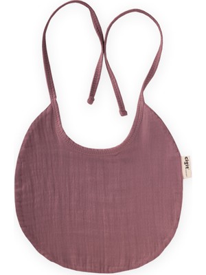 Cigit Organik Müslin Mama Önlüğü Mürdüm