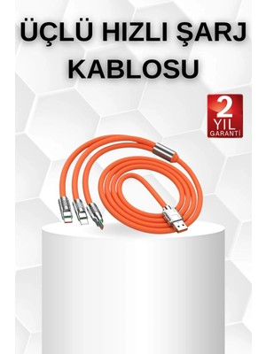 Shopwave Android ve Ios Uyumlu 180 Derece Type-C Şarj Kablosu