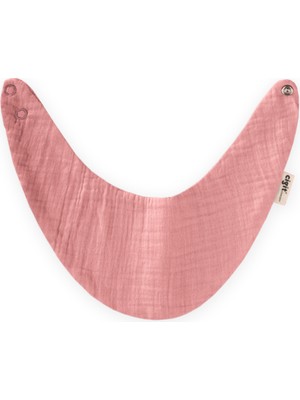 Cigit Üçgen Arkadan Bağlamalı Müslin Mama Önlüğü Yavruağzı