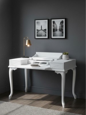 Gazzini Furniture Roma Rustik Klasik Ahşap Çalışma Masası