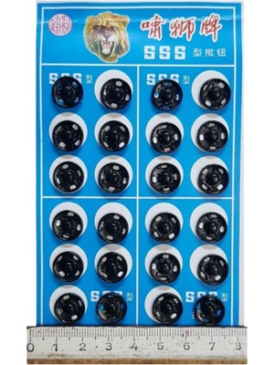 Buffer Çıt Çıt Model 2 Numara Siyah 24'lü