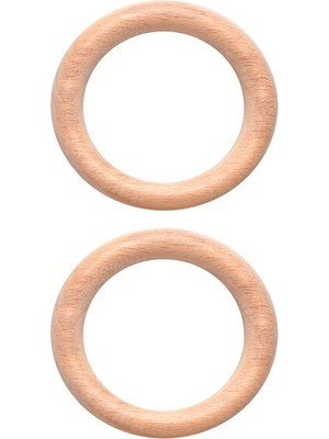 Buffer Amigurimi Ahşap Halka 7 cm 2'li