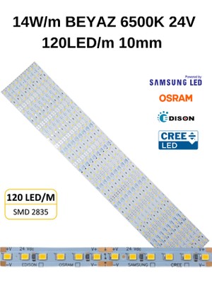 Lekoled GE5117 14W 24V 120 LED 10MM Dizgi LED