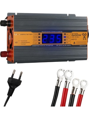 Ayt Powermaster PM-1500B 24 Volt 1500 Watt LED Ekranlı Power Inverter