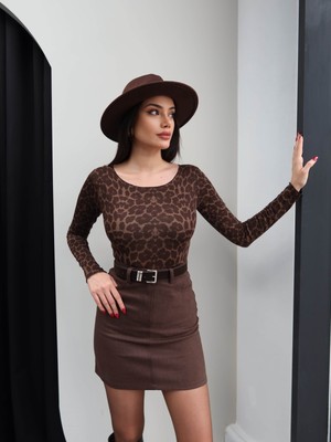 Esra Helvacı Kayık Yaka Transparan Bluz