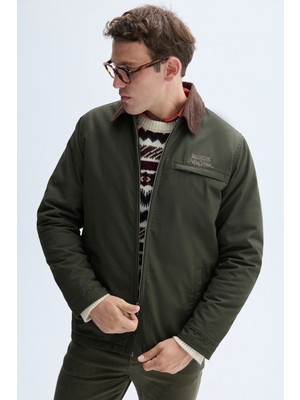 MUDO Nakışlı Fermuarlı Casual Ceket