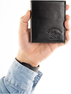 Newish Erkek Hakiki Deri Rfıd Kart Koruyucu Cüzdan ve Kartlık NEW388