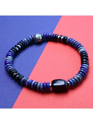 Lapis Lazuli &amp; Onix Taşlı Bileklik