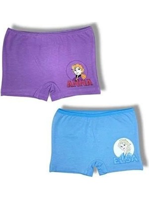 Ugly Duck Frozen Lisanslı Kız Çocuk Pamuk Boxer 2’li Set