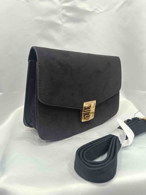 Zynp Kadın Süet Gold Tokalı Nubuk Omuz Çantası