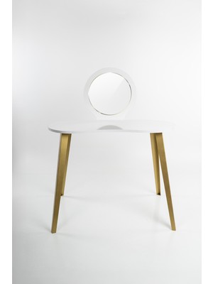 Fec Reklam Eva Makyaj Masası Aynalı Makyaj Masası Beyaz Şifonyer