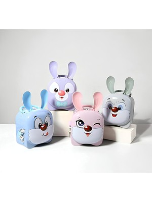 Erseyy Metal Kilitli Sevimli Tavşan Kumbara