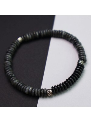 Labradonit Taşı &amp; Onix Bileklik