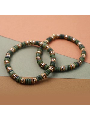 Yeşim Taşı &amp; Havlit Hematit Bileklik