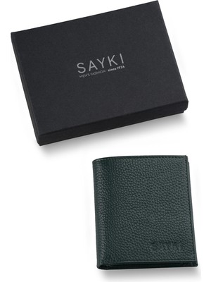 Hatemoğlu Yeşil 100% Deri Cüzdan