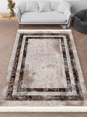 Destek Halı DK-5268B – Makinede Yıkanabilir, Kaymaz Taban, Dijital Baskı Halı