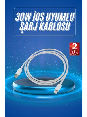 Shopwave Type-C Ligtning 30W Ios Şarj Kablosu Hızlı Şarj Kablosu