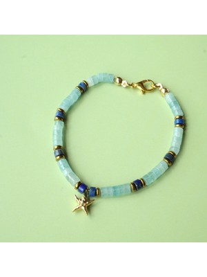 Maris Aquamarin ve Lapis Lazuli Bileklik