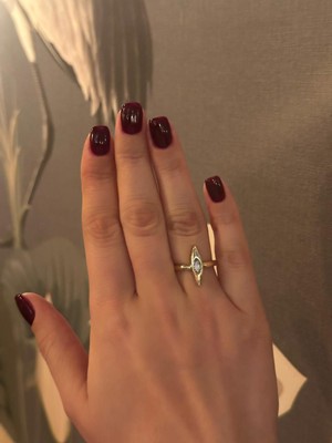 Renda Accessory Altın Kaplama Üçgen Gold Yüzük