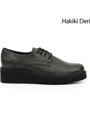 Gönderi(r) Kadın  GDZA134M0489 Dolgu Taban Hakiki Deri Loafer Ayakkabı