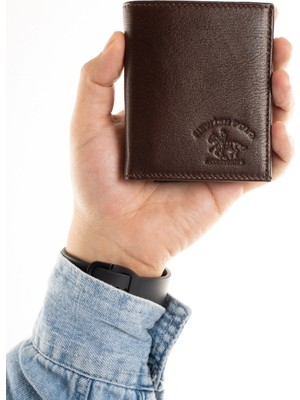 Newish Erkek Hakiki Deri Rfıd Kart Koruyucu Cüzdan ve Kartlık NEW388