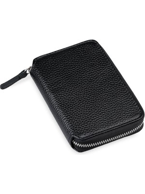 Hatemoğlu Siyah - Yeşil 100% Deri Cüzdan