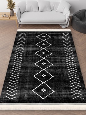 Destek Halı OT-4104B – Makinede Yıkanabilir, Kaymaz Taban, Dijital Baskı Halı
